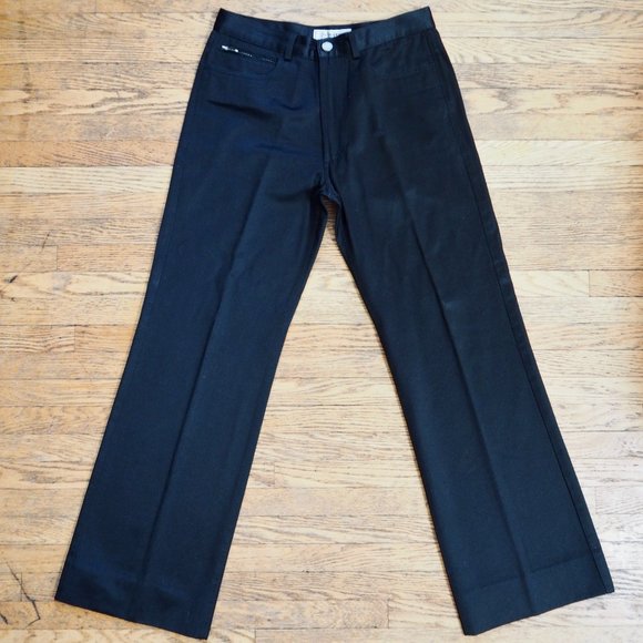 Yves Saint Laurent black satin trousers - Picture 1 of 5